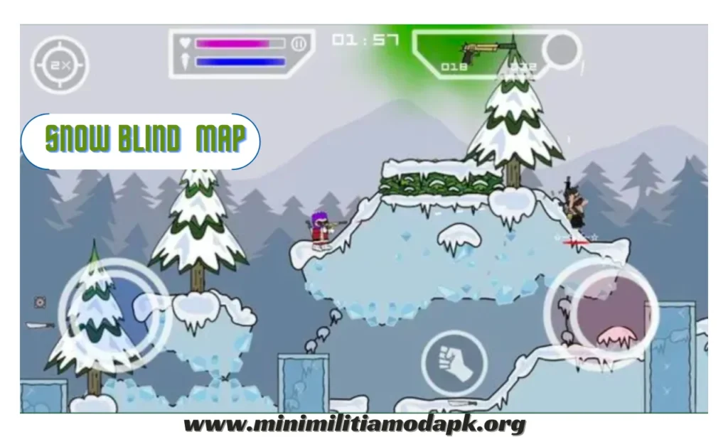 SNOW-BLIND MAP - ALL MAPS IN MINI MILITIA