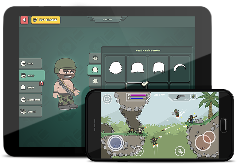 play mini militia on pc, mac, and android mobile 
