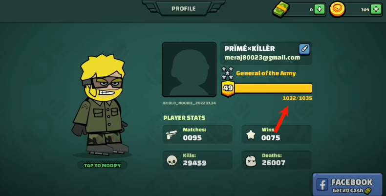 profile in mini militia apk game
